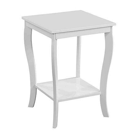 American Heritage End Table, One Size, White