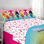 Dreamworks Trolls 2 Love The Beat Reversible Complete Bedding Set with Sheets