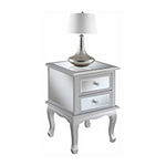 Gold Coast Living Room Collection 2-Drawer Mirrored End Table