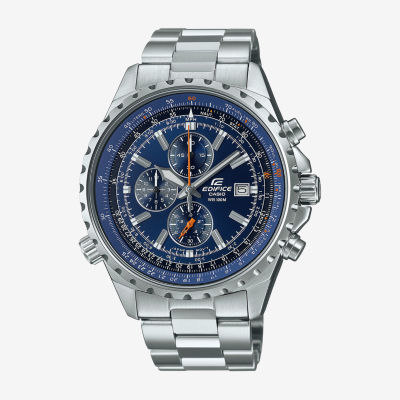 Casio edifice men's two discount tone stainless steel bracelet watch