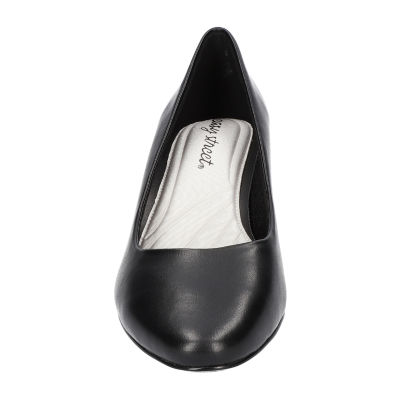 Easy Street Womens Ballari Round Stiletto Heel Pumps