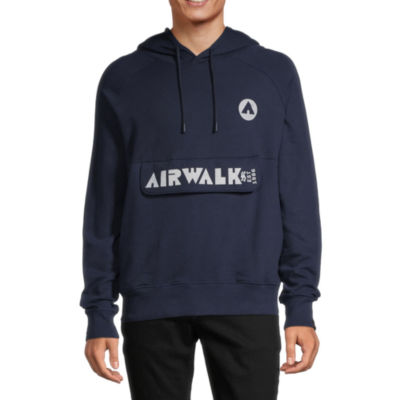 Airwalk Mens Long Sleeve Hoodie, Color: Navy - JCPenney