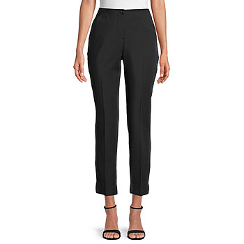 Worthington Womens High Rise Curvy Fit Ankle Pant