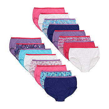 Buy Hanes Big Girls' Classic Brief,Assorted,16 (Pack of 5) at