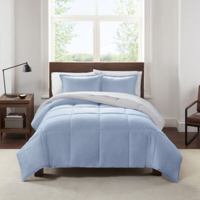 Serta Simply Clean™ Reversible Antimicrobial Treated Complete Bedding Set with Sheets