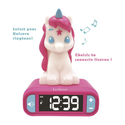 Lexibook Unicorn Alarm Clock With Night Light Electronic Game