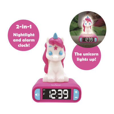 Lexibook Unicorn Alarm Clock With Night Light Electronic Game