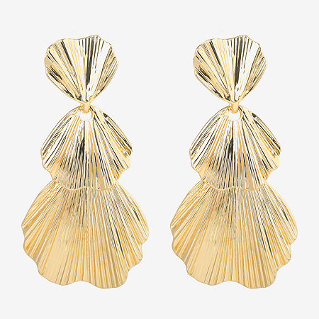 Js Jessica Simpson Womens Drop Earrings In Yellow