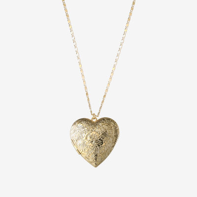 JS Jessica Simpson Womens 18 Inch Locket Necklace