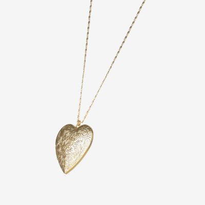 JS Jessica Simpson Womens 18 Inch Locket Necklace