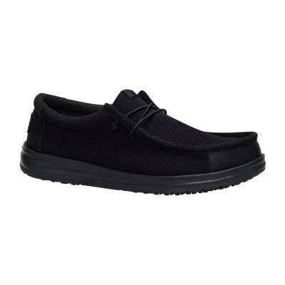HEYDUDE Wally Work CE Mens Round Closed Toe Slip-On Shoe