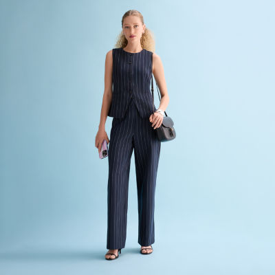 a.n.a Womens Wide Leg High Rise Trouser