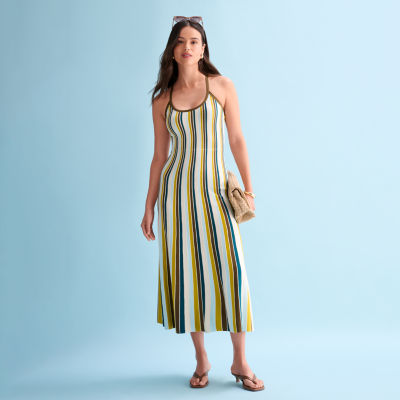 Worthington Striped Sweater Dress