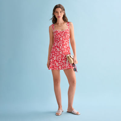 belle vie Sweetheart Neckline Floral Dress