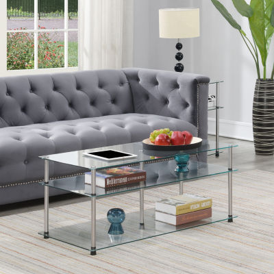 Designs2go Living Room Collection Glass Coffee Table