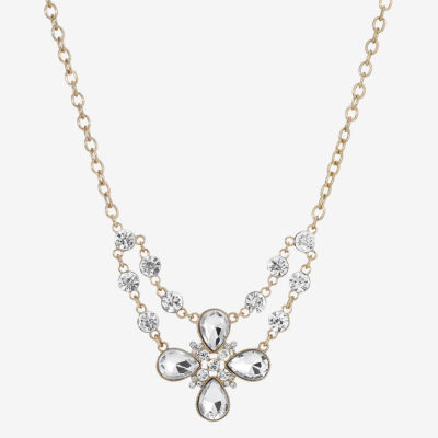 1928 Gold Tone Womens 16 Inch Statement Necklace