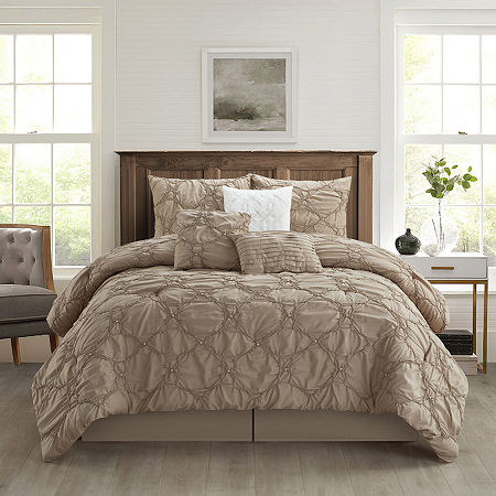 Stratford Park Marshya 7-pc. Complete Bedding Set, One Size, Beige