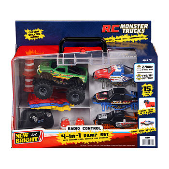 New Bright 1:43 R/C Monster Truck 4 In Ramp Set -