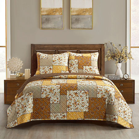 Stratford Park Blair 3-pc. Quilt Set, One Size, Yellow