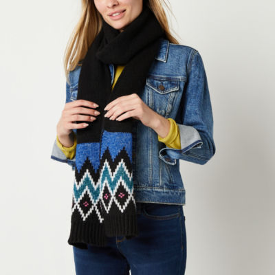 Mixit Fairisle Oblong Geometric Scarf JCPenney