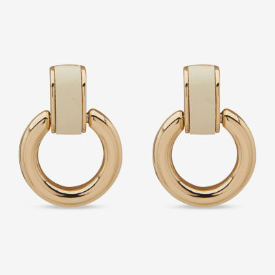 Worthington Gold Tone Womens Drop Earrings