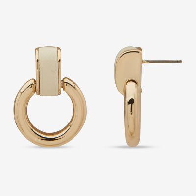 Worthington Gold Tone Womens Drop Earrings