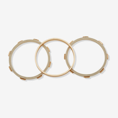 Worthington Gold Tone Womens 3-pc. Bracelet Set