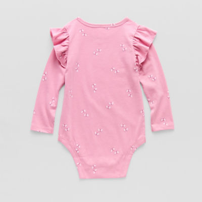 Okie Dokie Baby Girls Long Sleeve Bodysuit