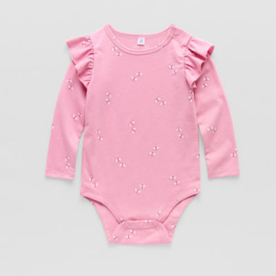 Okie Dokie Baby Girls Long Sleeve Bodysuit