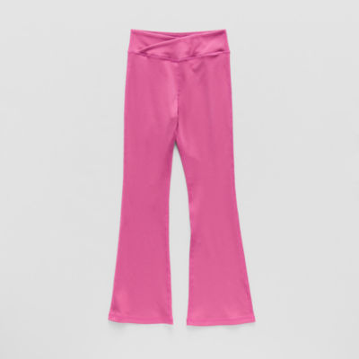 Xersion Ribbed Little & Big Kid Girls Quick Dry High Rise 26 1/2" Active Flare Full Length Leggings