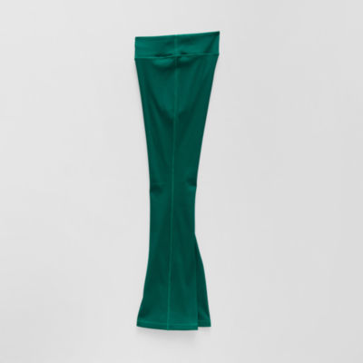 Xersion Ribbed Little & Big Kid Girls Quick Dry High Rise 26 1/2" Active Flare Full Length Leggings