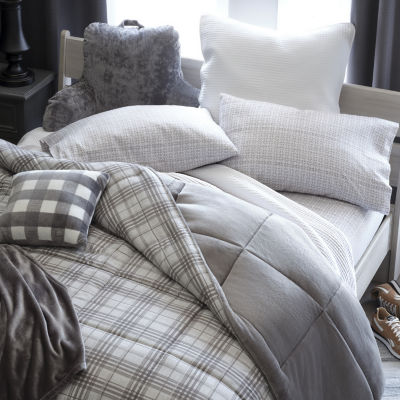 Home Expressions Reversible Grey Comforter Bundle