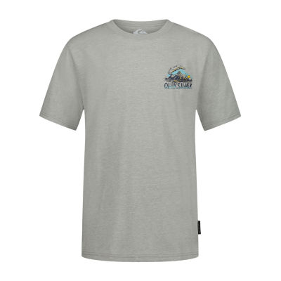 Quiksilver Big Kid Boys Crew Neck Short Sleeve Regular Fit Graphic T-Shirt