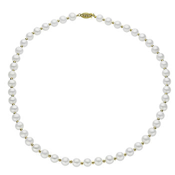 7-7.5Mm Cultured Freshwater Pearl Sterling Silver Necklace - JCPenney