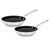 Cuisinart Professional Series 2-pc. Stainless Steel Dishwasher Safe  Skillet, Color: Stainless Steel - JCPenney