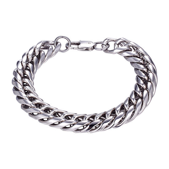 J.P. Army Men's Jewelry Stainless Steel 8 1/2 Inch Link Chain Bracelet ...