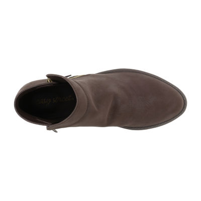 Easy Street Womens Gusto Block Heel Booties