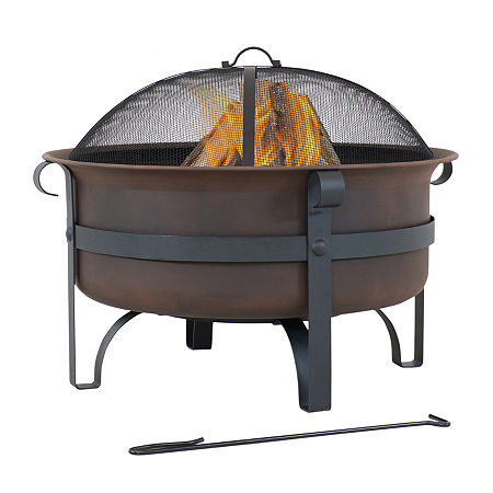 Sunnydaze Collection Fire Pit, One Size, Orange