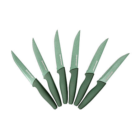 Granitestone Forged Stainless Steel 6-pc. Steak Knife Set, One Size, Green