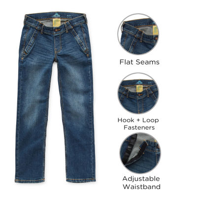 Thereabouts Little & Big Kid Boys Adaptive Adjustable Waist Stretch Fabric Seated Slim Fit Jean