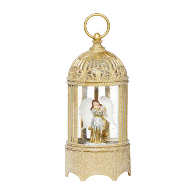 Roman 10.2in Led Swirl Birdcage Christmas Tabletop Decor