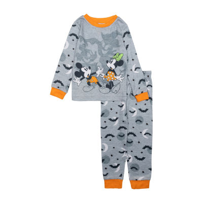 Disney Collection Toddler Boys 2-pc. Halloween Mickey and Friends Pajama Set