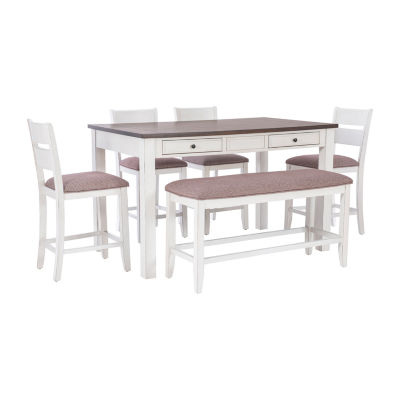 Keswick 6-pc. Counter Height Rectangular Dining Set