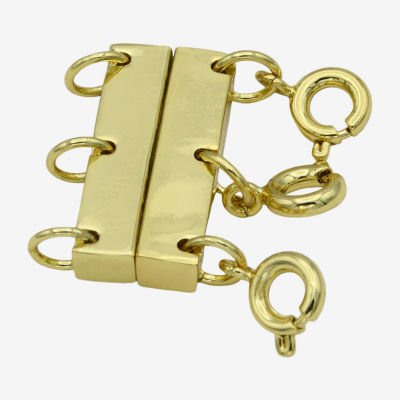 Silver Reflections 14K Gold Over Brass Necklace Clasp