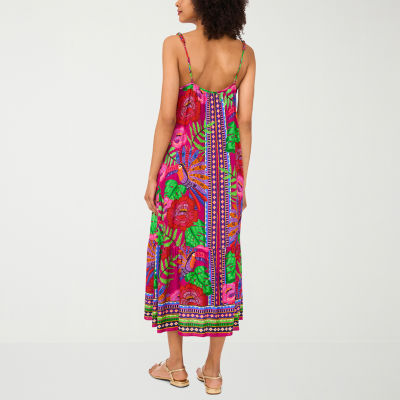Sam And Jess Womens Sleeveless Floral Maxi Dress