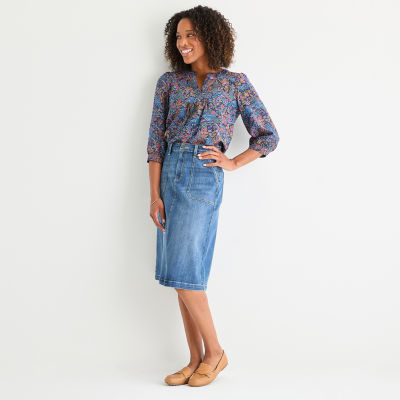 St. John's Bay Lined A-line Skirts for Women