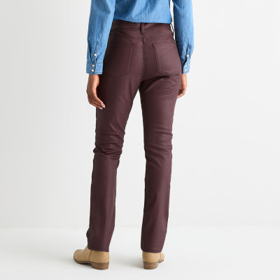 St. John's Bay Womens Tall Mid Rise Straight Leg Jean