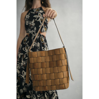 a.n.a Cynthia Woven Bucket Bag