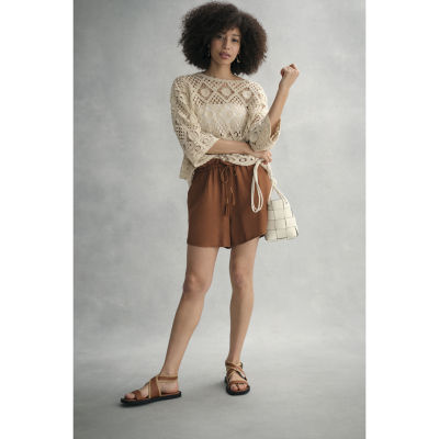 a.n.a Martine Woven Bucket Bag