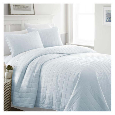 Casual Comfort Premium Ultra Soft Square Pattern Quilted Coverlet Set ...